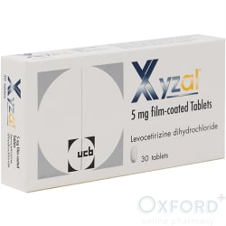 Xyzal (Levocetirizine) 5mg tablets 30 antihistamine
