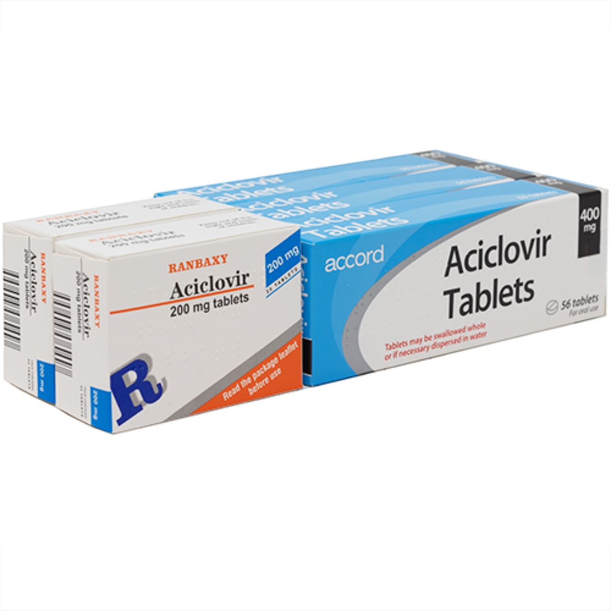 Aciclovir 50 tabs plus 400mg 168 tablets