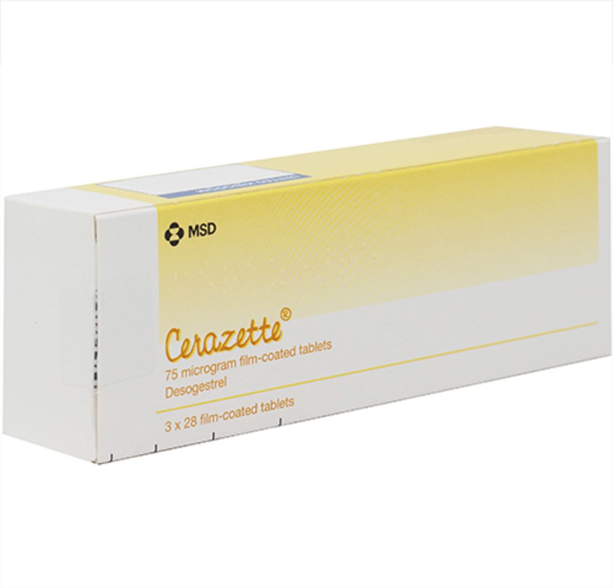 Cerazette 168 Tablets Desogestrel 75mcg Pill