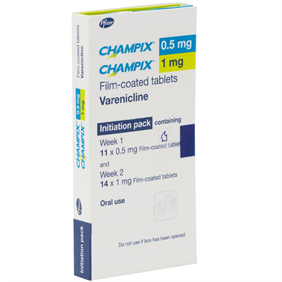 Champix Starter Pack 0.5mg 1mg 25 tablets