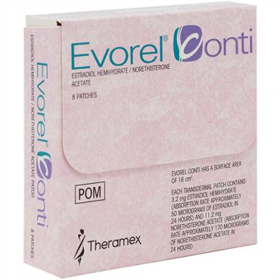 Evorel Conti (Estradiol / Norethisterone) 8 Patches