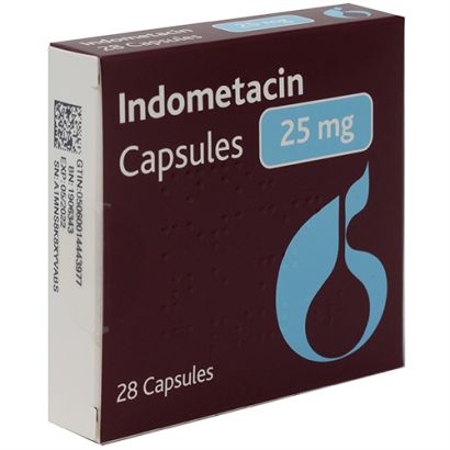 Indometacin 25mg 28 Capsules For Gout