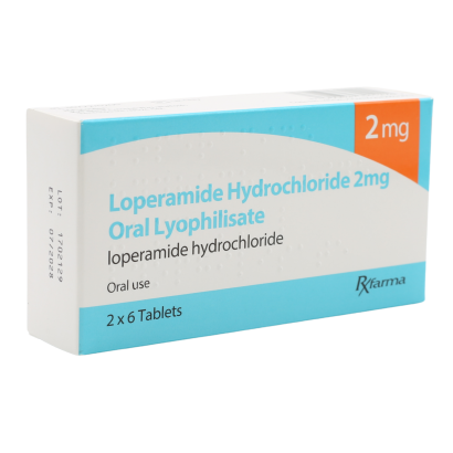 Diarrhoea Treatment Loperamide 2mg 12 Tablets