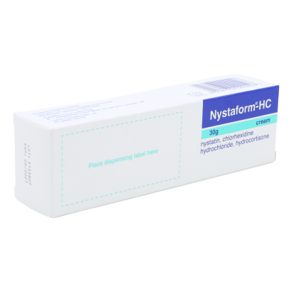 Rear view of Nystaform HC Cream 30g