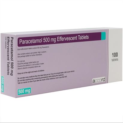 Paracetamol 500mg Effervescent Tablets 100