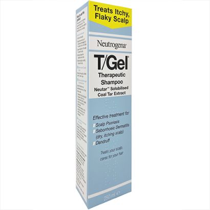 Neutrogena T-Gel Shampoo 250ml for scalp psoriasis and dandruff