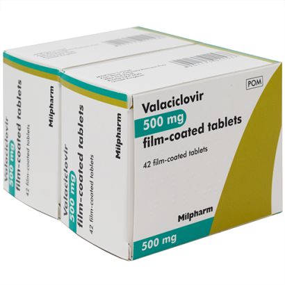 Valaciclovir 500mg 84 tablets (prevention)