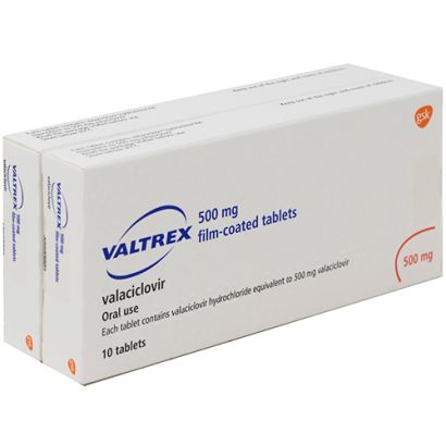 Valtrex 500mg 20 tablet (outbreak)