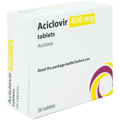 Aciclovir 400mg 56 tablets (prevention)