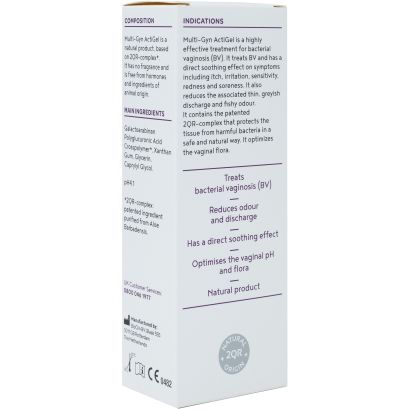 Rear view of Multi-Gyn ActiGel 50ml