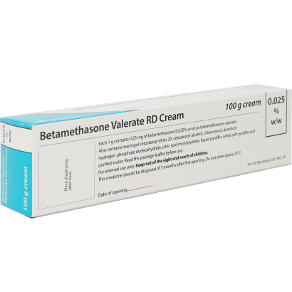 Rear view of Betamethasone 0.025% RD Cream 100g
