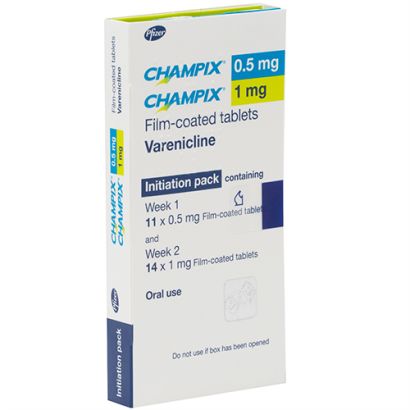 Champix (Varenicline) Starter Pack 0.5mg/1mg 25 tablets