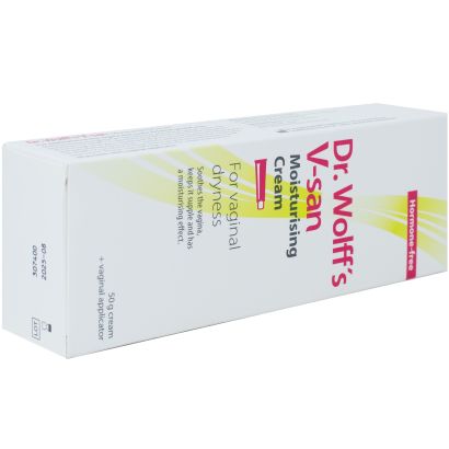 Vagisan Moisturising Cream Dr Wolffs for Vaginal Dryness 50g