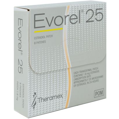 Evorel (Estradiol) 25mcg Patches 8
