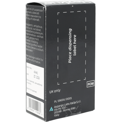 Rear view of Hezkue Sildenafil Oral Spray