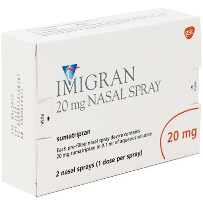 Imigran (Sumatriptan) 20mg Nasal Spray 2 Doses
