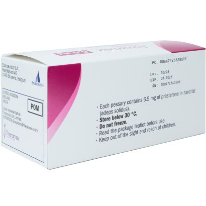 Rear view of Intrarosa 6.5mg 28 pessaries