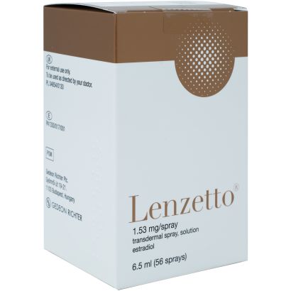 Lenzetto (Estradiol) 1.53mg transdermal spray solution 56 doses