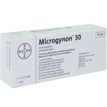 Rear view of Microgynon 30