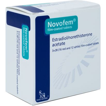 Novofem (Estradiol 1mg / Norethisterone 1mg) 84 Tablets
