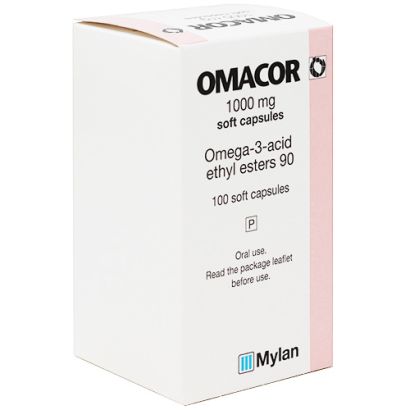 Omacor (Omega-3-Acid) 1000mg 100 Capsules