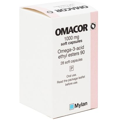 Omacor (Omega-3-Acid) 1000mg 28 Capsules