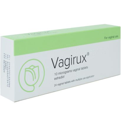Vagirux - vaginal oestrogen tablets 10mcg for HRT 24 pack