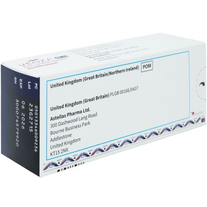 Rear view of Veoza 45mg 28 Tablets