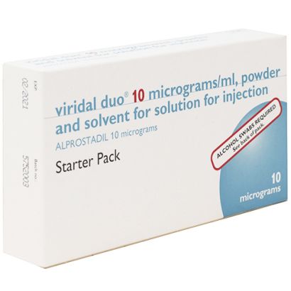Viridal (Alprostadil) Duo 10mcg/ml 2 Injections Starter Pack