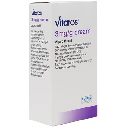 Vitaros (Alprostadil) 3mg/g Cream 4 doses