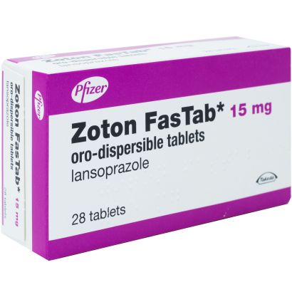 Zoton (Lansoprazole) Fastab 15mg Oro-Dispersible 28 Tablets