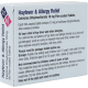 Rear view of Cetirizine 10mg 30 Antihistamine Tablets