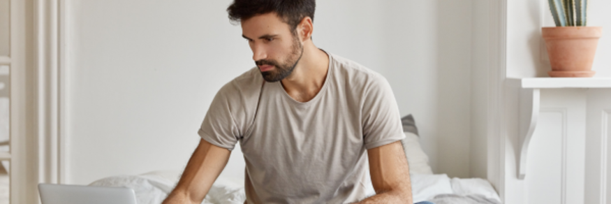 Guy searching where he can get tadalafil
