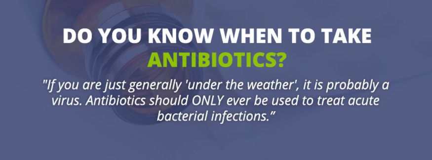 Do you know when to take antibiotics?