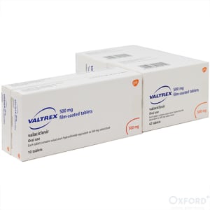 Valtrex 500mg 104 tablets (outbreak and prevention)
