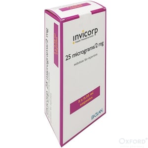 Invicorp Injection 25mcg/2mg 5 x 0.35ml ampoules