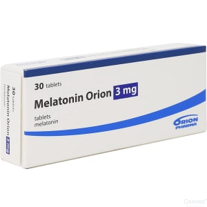 Melatonin 3mg 30 tablets for jet lag