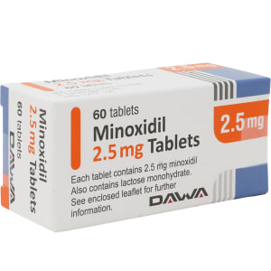 Minoxidil 2.5mg 30 tablets
