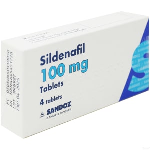 Sildenafil (Sandoz) 100mg 4 Tablets