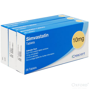 Simvastatin 10mg 84 Tablets