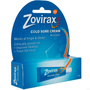 Zovirax cold sore cream 2g tube