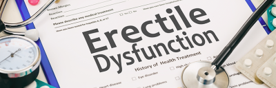 Clipboard with Erectile Dysfunction wording