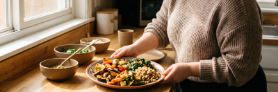 Person making dinner