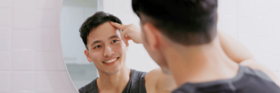 Man seeing hair growth back