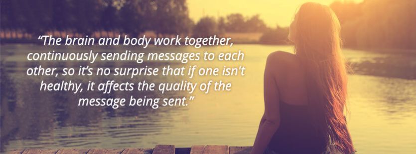 meditation message and picture of woman