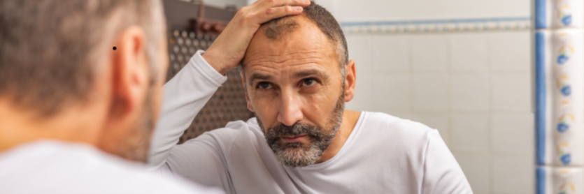 man with hair loss