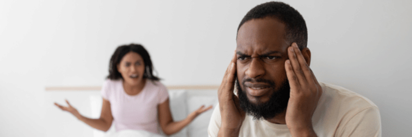 anxious man with ed