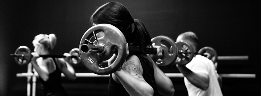 Weight Lifters Exercising