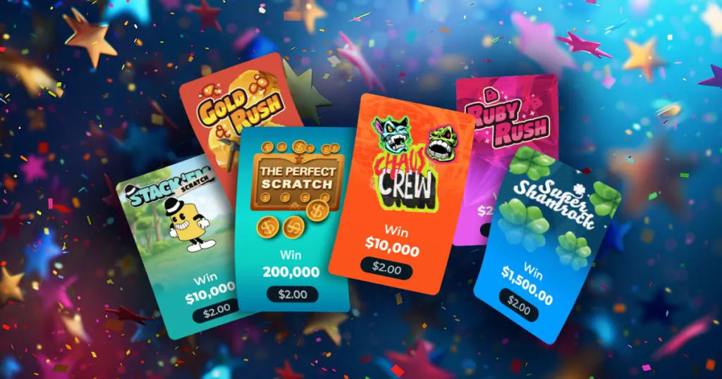 best scratch cards Canada 2026 - Hot Gear, Diamond Rush, Chaos Crew at XO Lotto