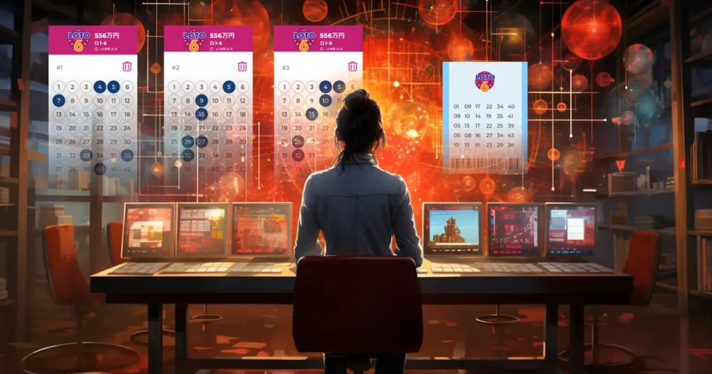 Individual selecting lottery numbers on a game card